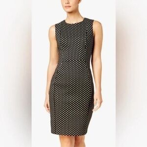 Calvin Klein black and white dress